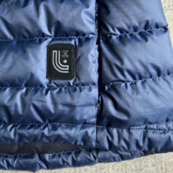 Lole Navy Down Vest with Hood, XS - Picture 6 of 8